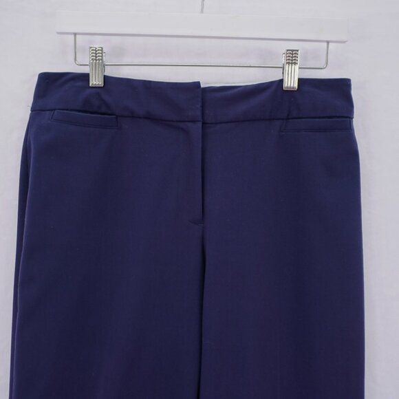 Liz Claiborne 4 Blue Polyester Rayon Spandex Dress Mid Rise Pants 31 / 27 - Picture 2 of 5